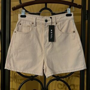 MOTEL Mom Denim Shorts